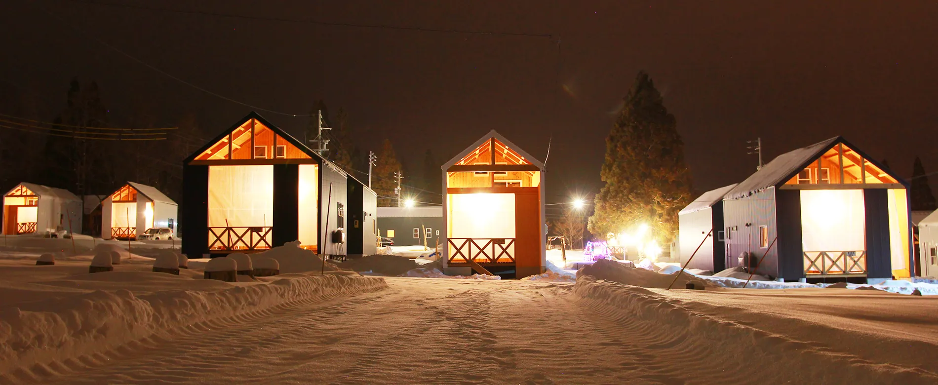 コテージ夜景